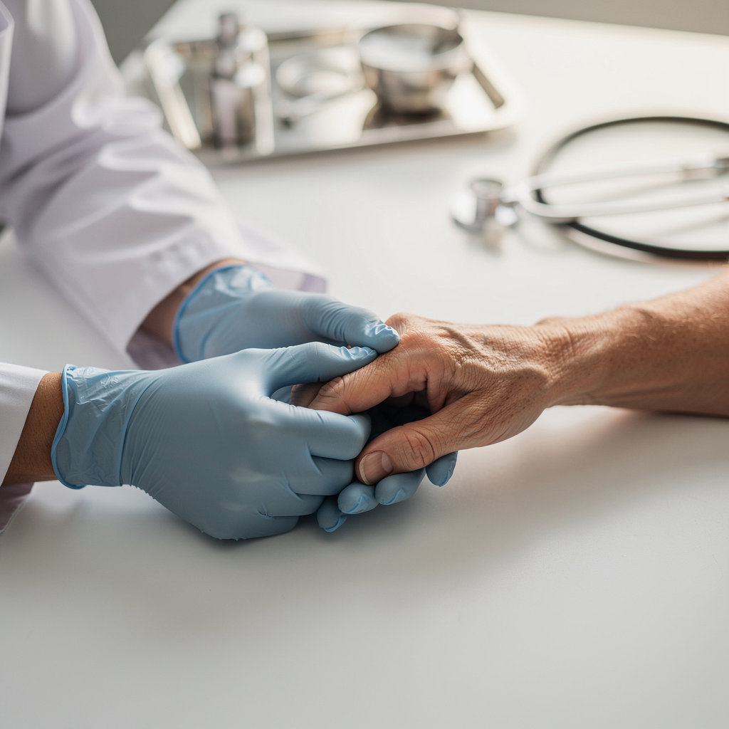 Dr. Tova S. Steinhauser, MD's team discussing patient-centered family medicine in a modern San Diego office